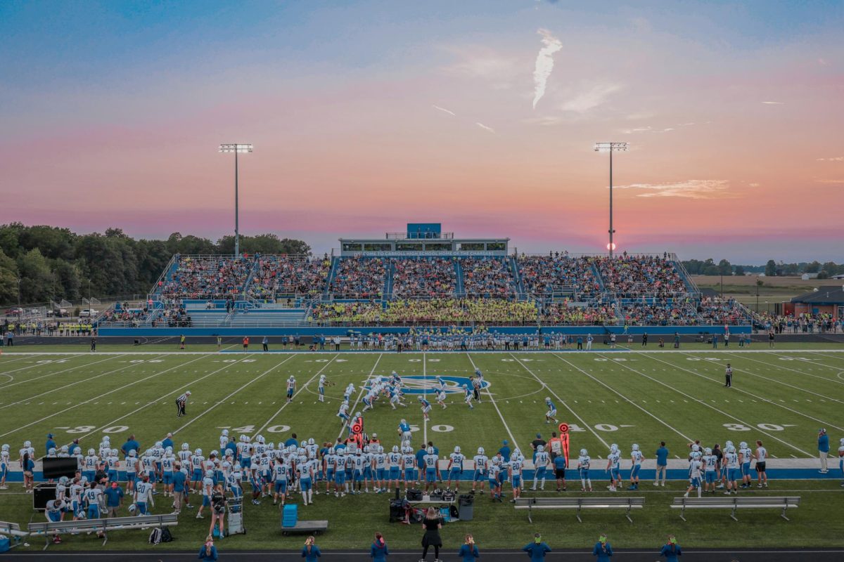 Hse Varsity Football competes against Carroll away, at Carroll High School on August 23, 2024.