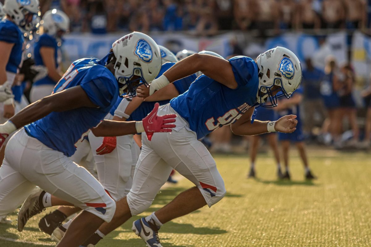 HSE Varsity Football Competes in their Senior Night vs. North Central at Everwise Field on August 30, 2024.