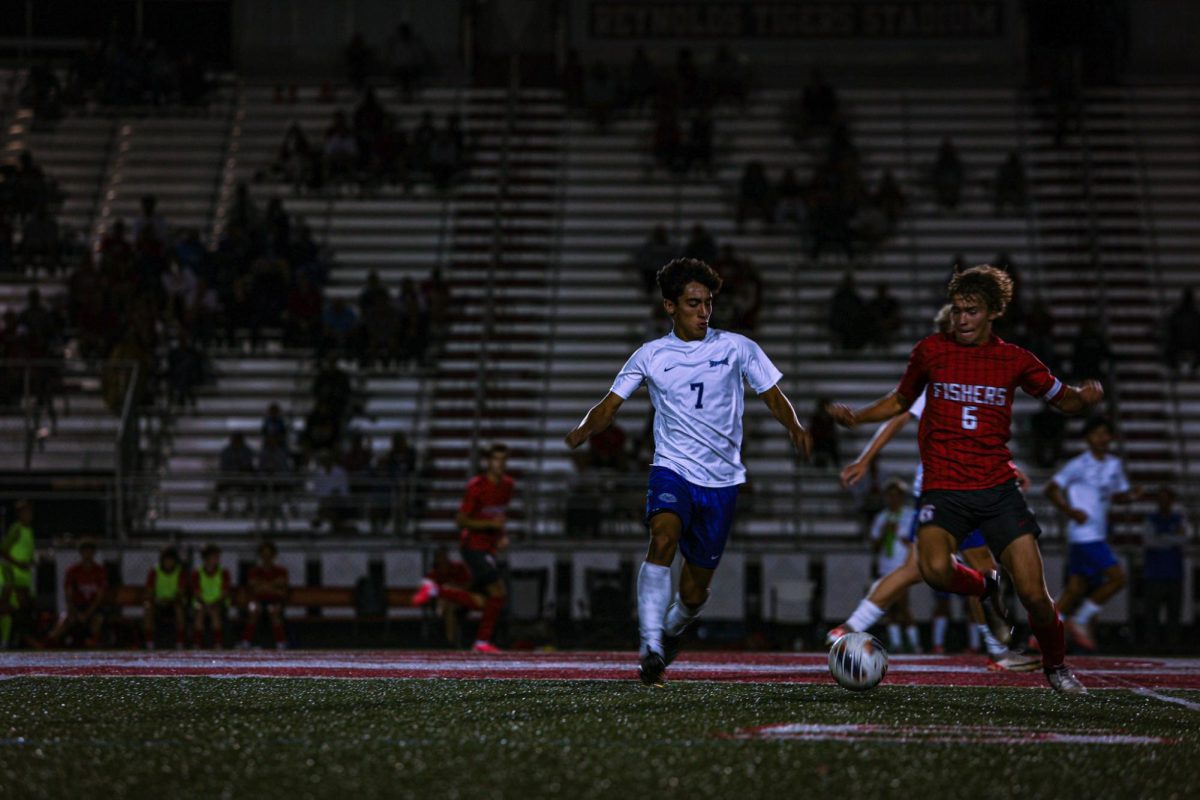 Boys Varsity Soccer ties 1-1 with Fishers at Mudsock