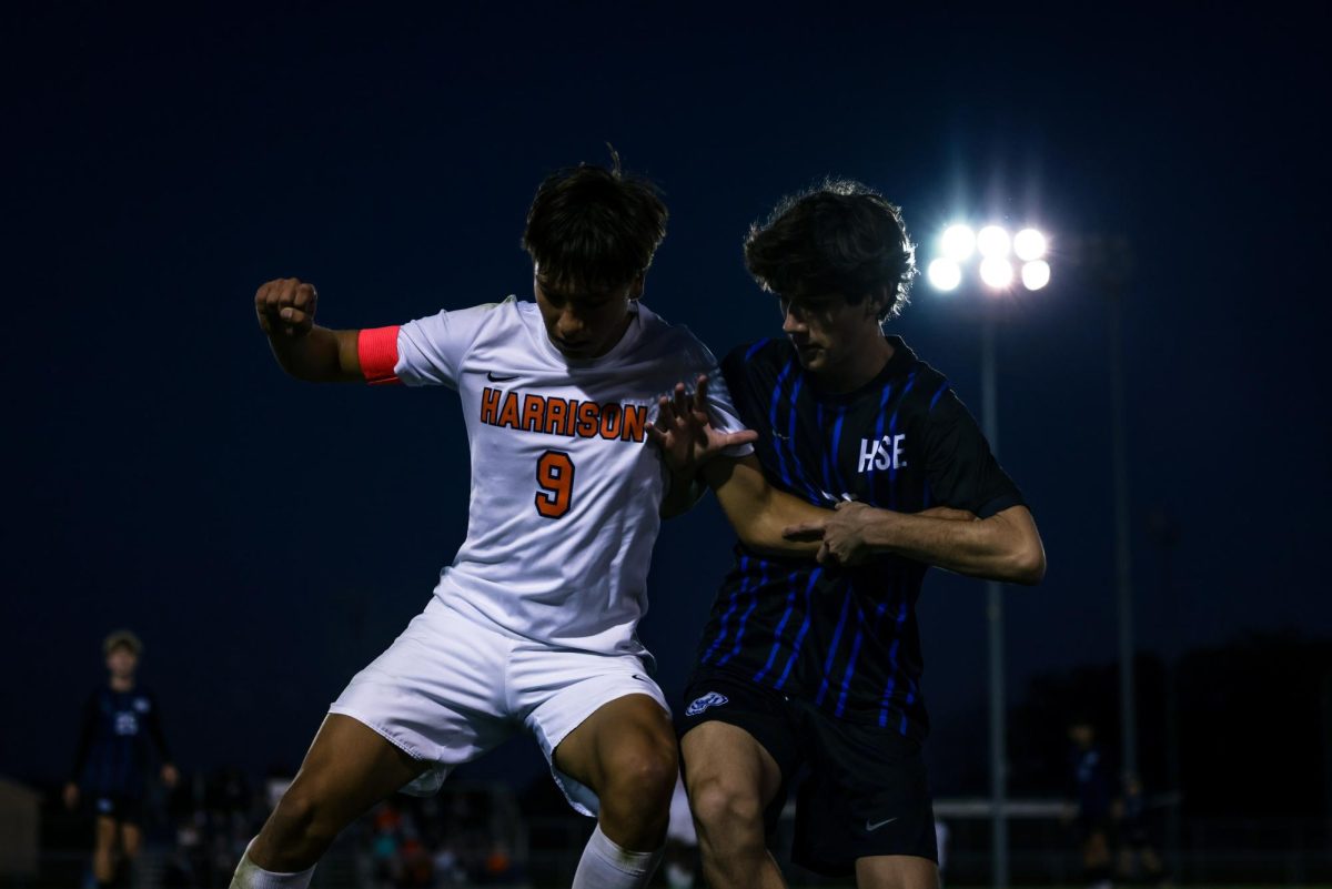 HSE boys soccer lost a strong battle against Harrison on October 17, leading into a round of penalty kicks that ended the game with a final score of 3-4.