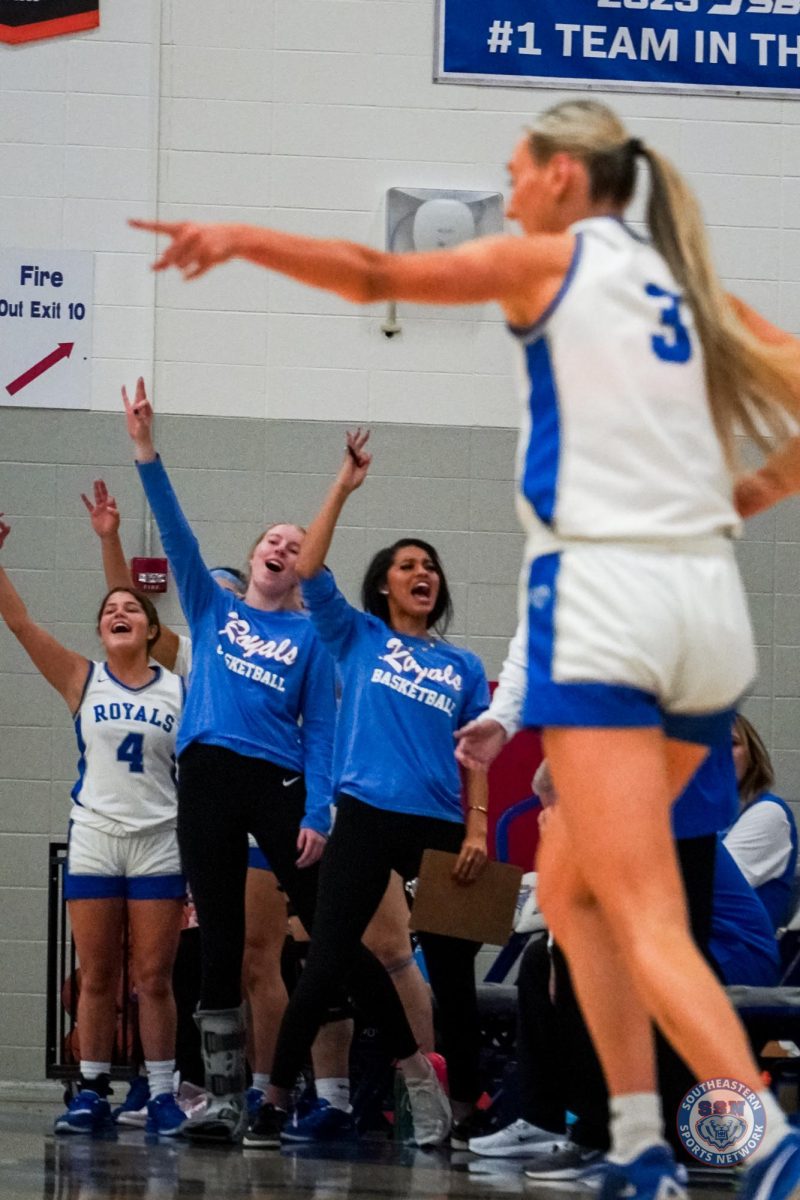 The girls' basketball team defeats Brownsburg 66-60 at home on November 26. 