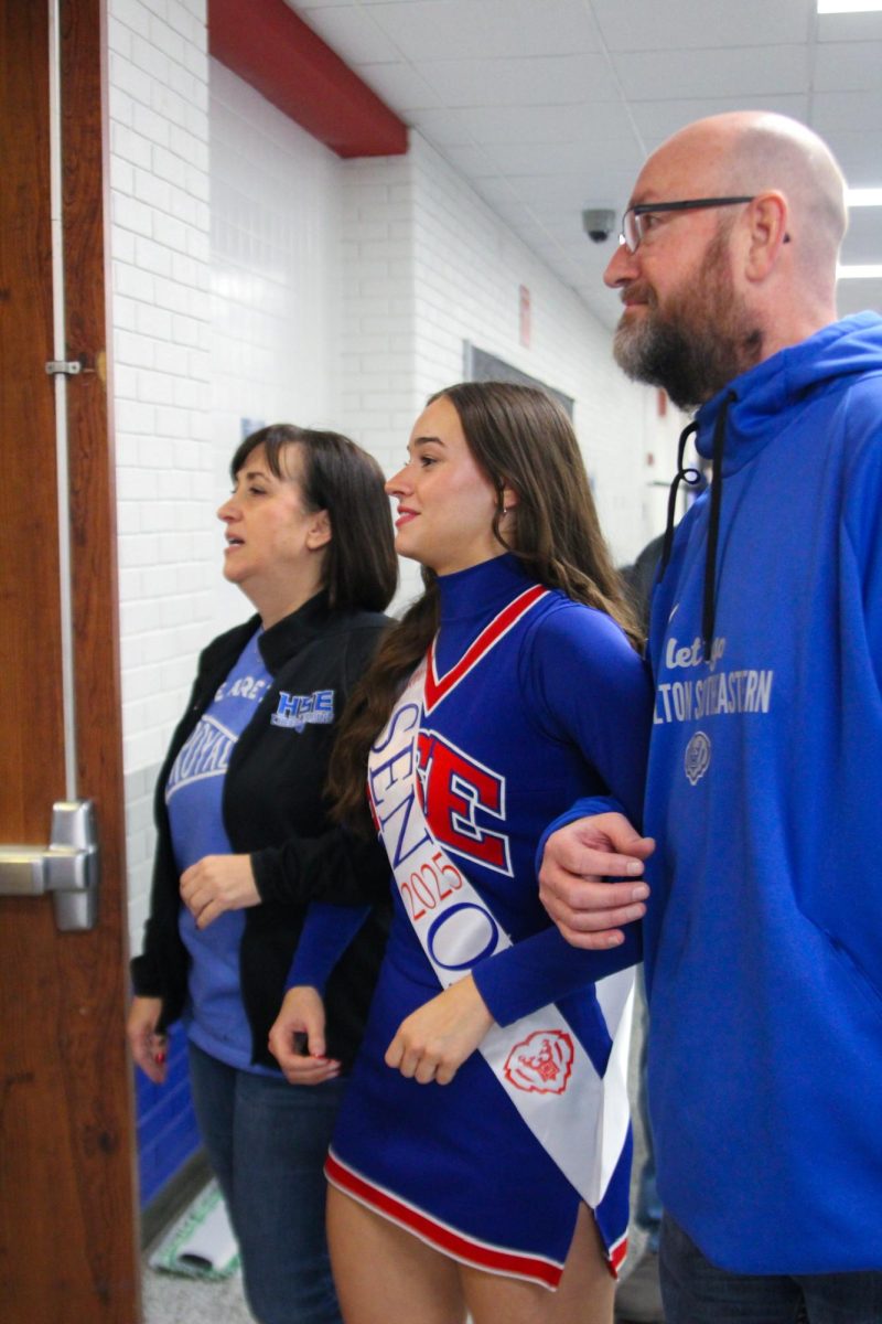 Basketball Cheer senior night on Dec. 13 at Hamilton Southeastern High School.