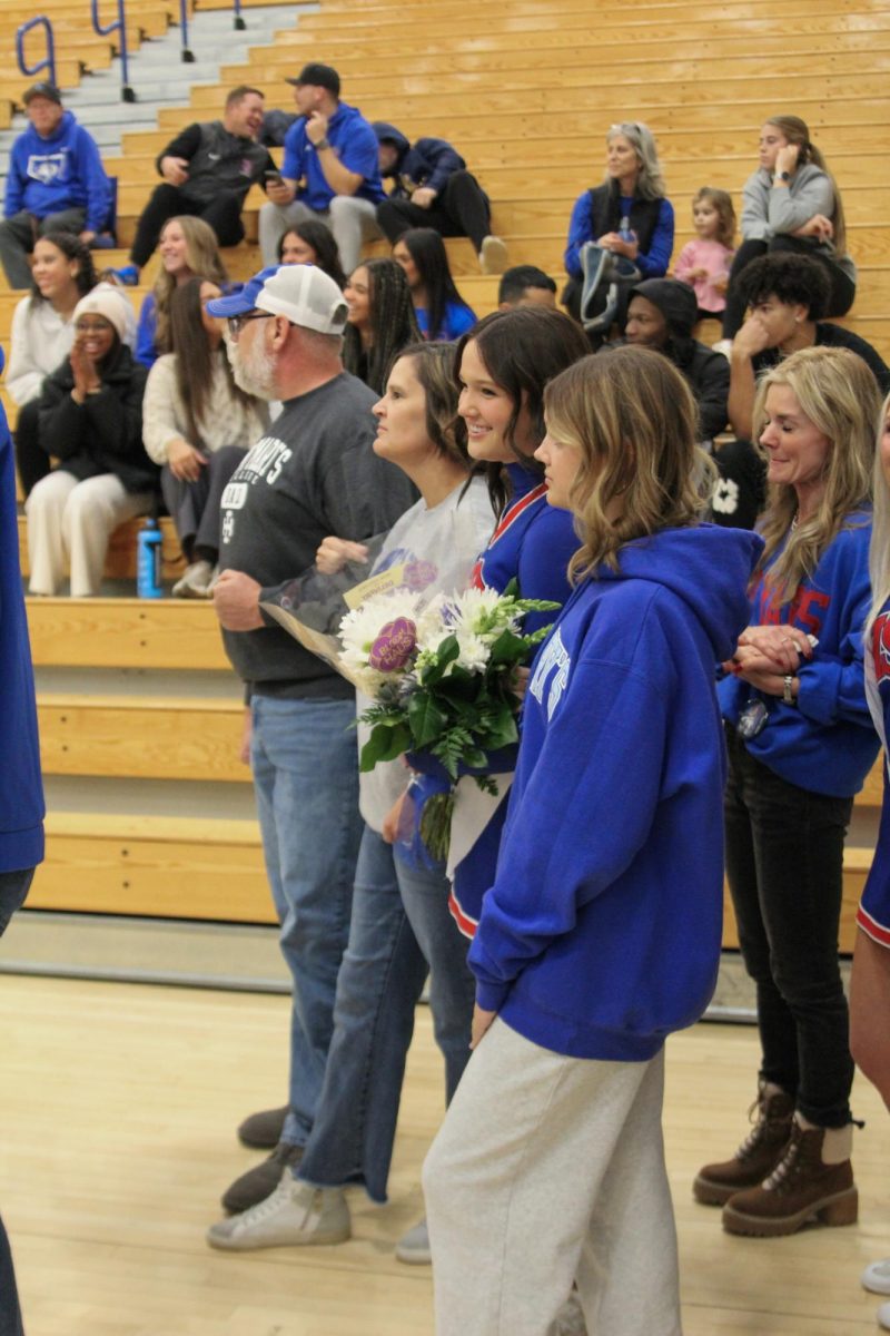 Basketball Cheer senior night on Dec. 13 at Hamilton Southeastern High School.