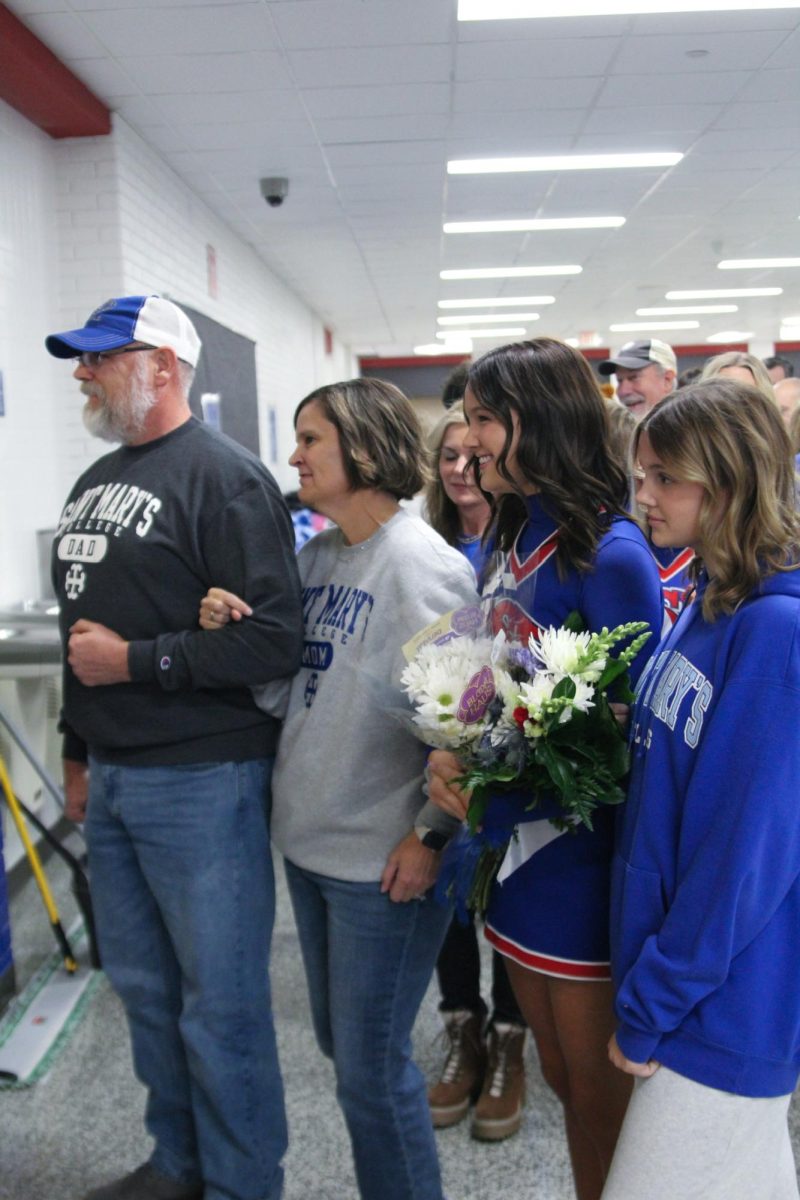 Basketball Cheer senior night on Dec. 13 at Hamilton Southeastern High School.