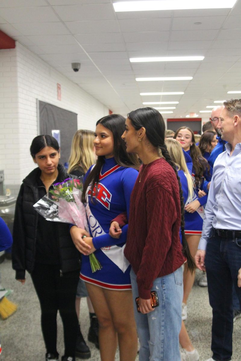 Basketball Cheer senior night on Dec. 13 at Hamilton Southeastern High School.