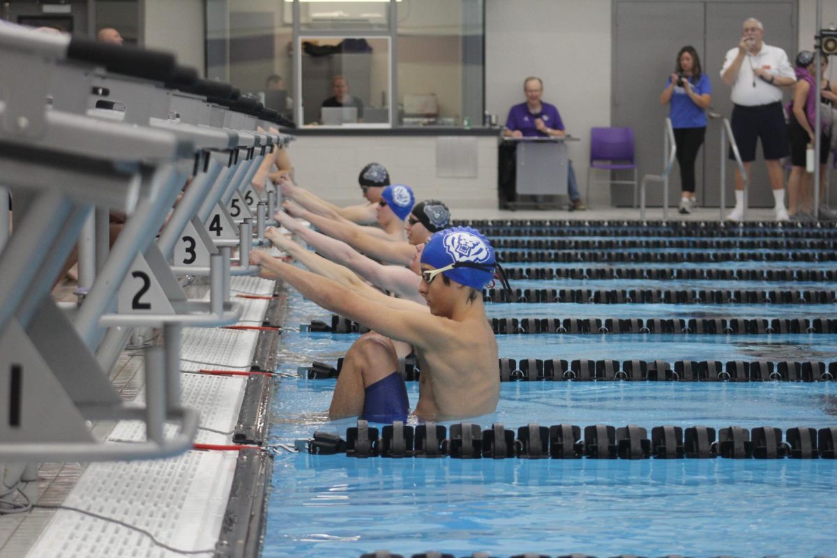 Boys Swim and Dive competes against the Brownsburg Bulldogs at Brownsburg High School on December 7th.