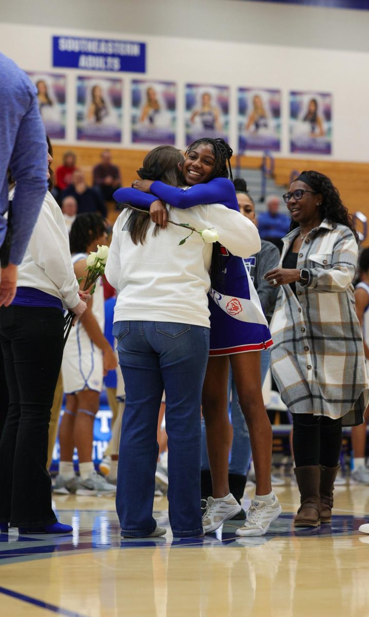 Basketball Cheer senior night on Dec. 13 at Hamilton Southeastern High School.