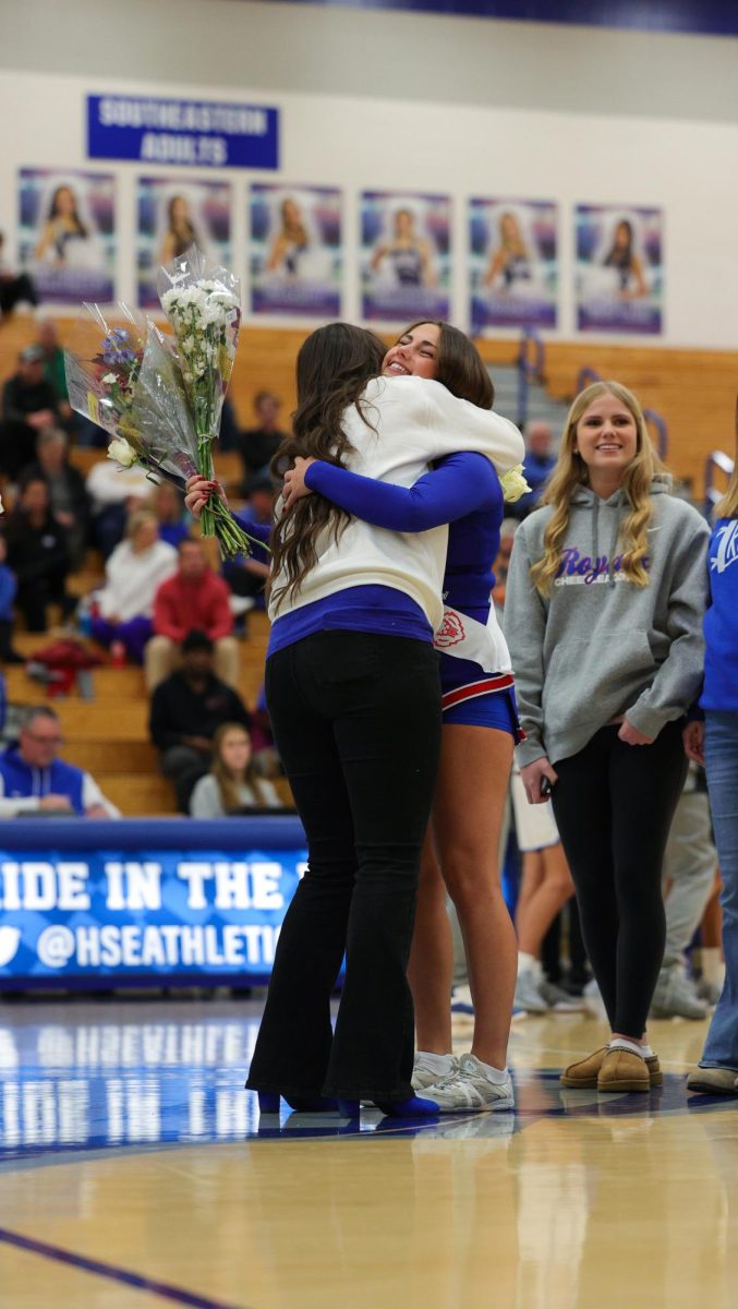 Basketball Cheer senior night on Dec. 13 at Hamilton Southeastern High School.