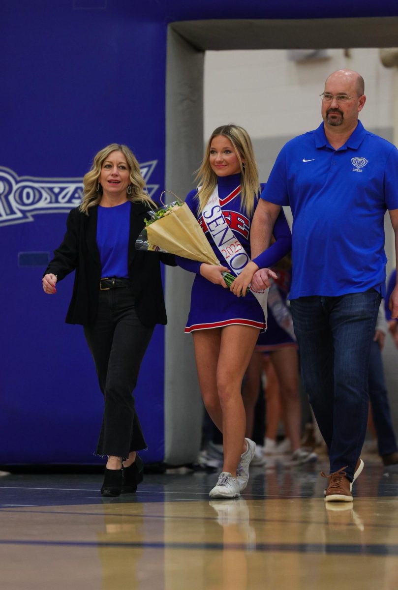 Basketball Cheer senior night on Dec. 13 at Hamilton Southeastern High School.