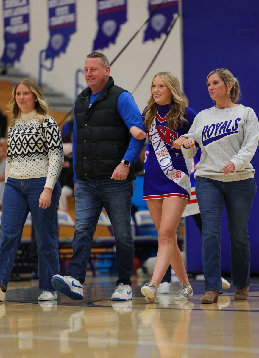 Basketball Cheer senior night on Dec. 13 at Hamilton Southeastern High School.