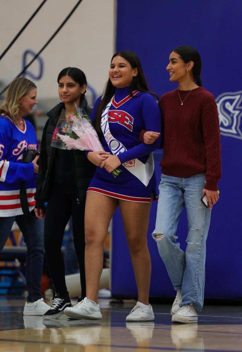 Basketball Cheer senior night on Dec. 13 at Hamilton Southeastern High School.