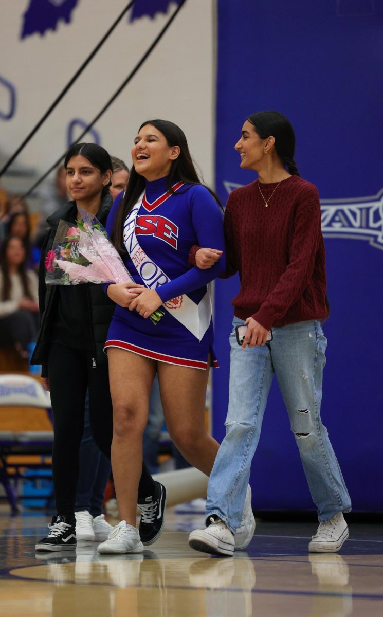 Basketball Cheer senior night on Dec. 13 at Hamilton Southeastern High School.