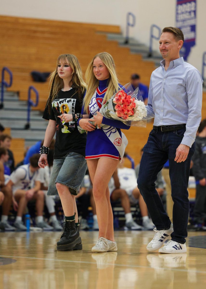 Basketball Cheer senior night on Dec. 13 at Hamilton Southeastern High School.