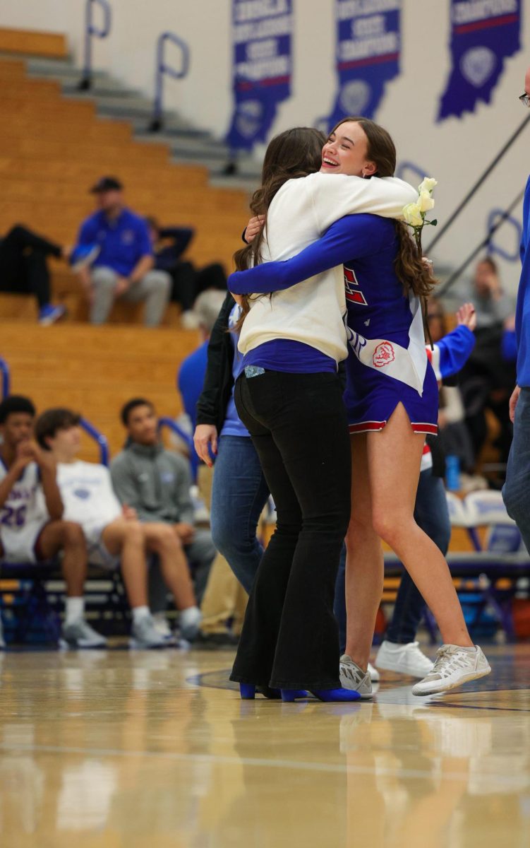 Basketball Cheer senior night on Dec. 13 at Hamilton Southeastern High School.