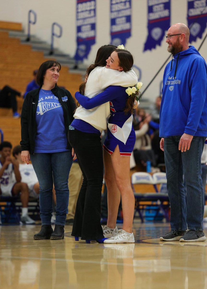 Basketball Cheer senior night on Dec. 13 at Hamilton Southeastern High School.