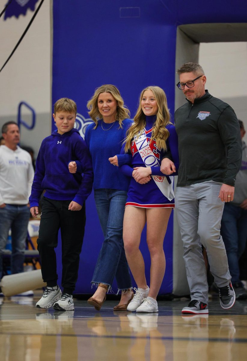 Basketball Cheer senior night on Dec. 13 at Hamilton Southeastern High School.