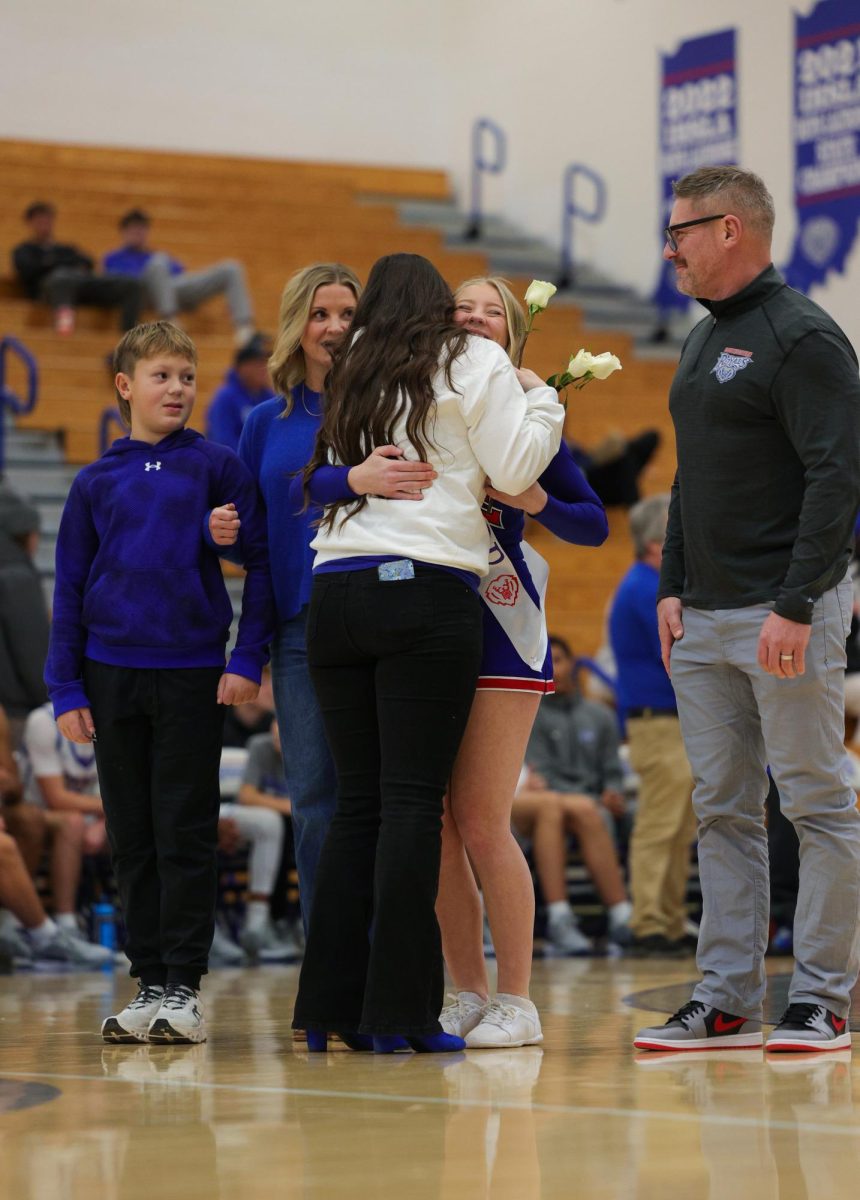 Basketball Cheer senior night on Dec. 13 at Hamilton Southeastern High School.