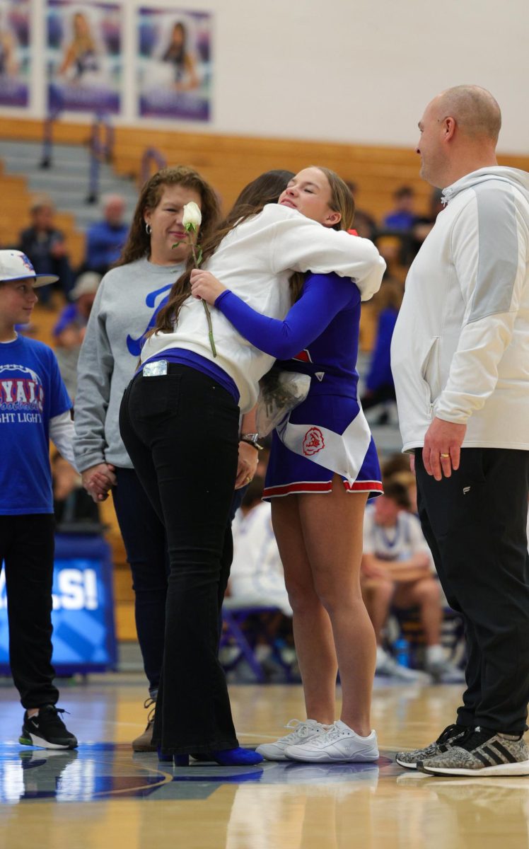 Basketball Cheer senior night on Dec. 13 at Hamilton Southeastern High School.