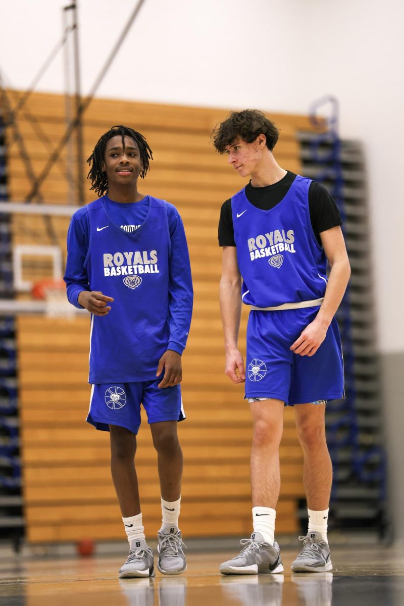 Boys Basketball practices at Hamilton Southeastern High School on January 15th