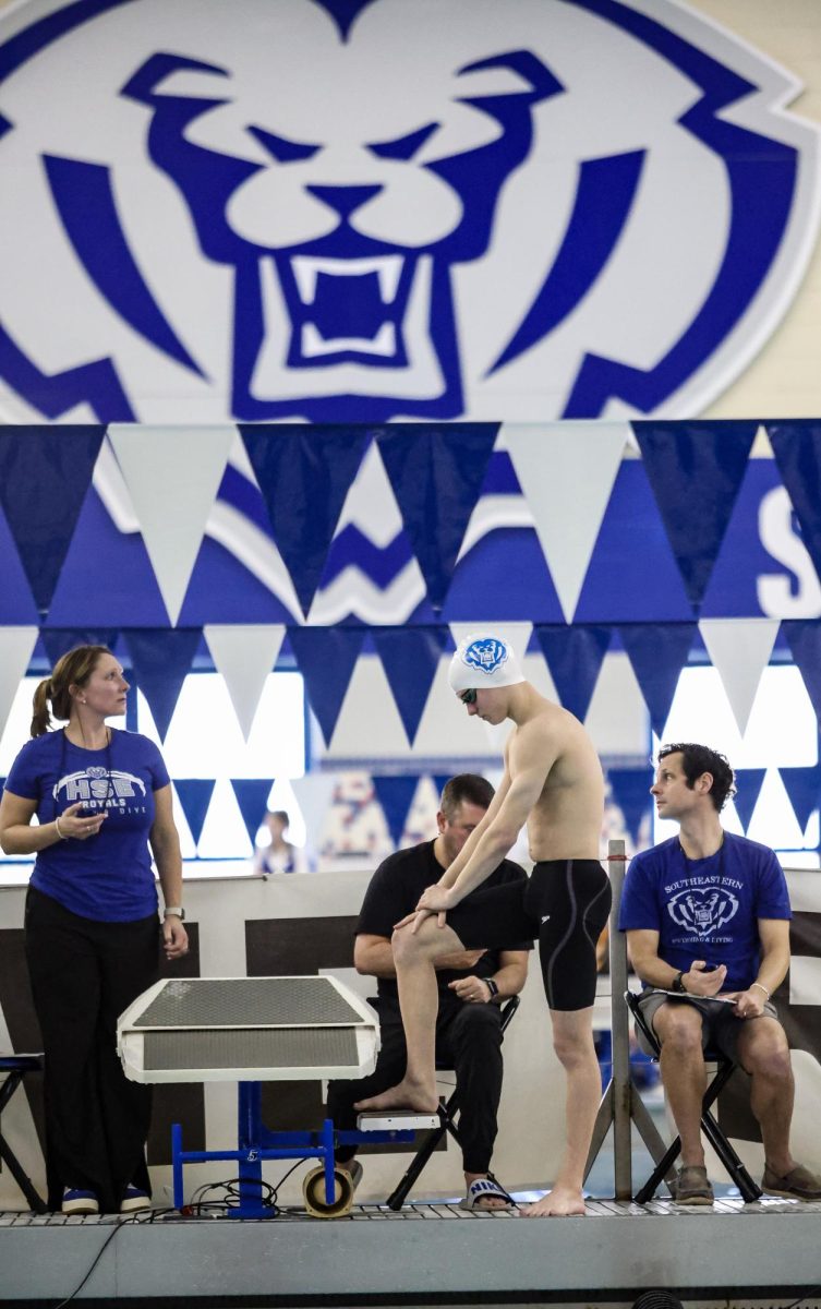 On Feb. 22 the Boys Swimming and Diving team compete at their final Sectional meet moving onto state prelims on Feb 28.