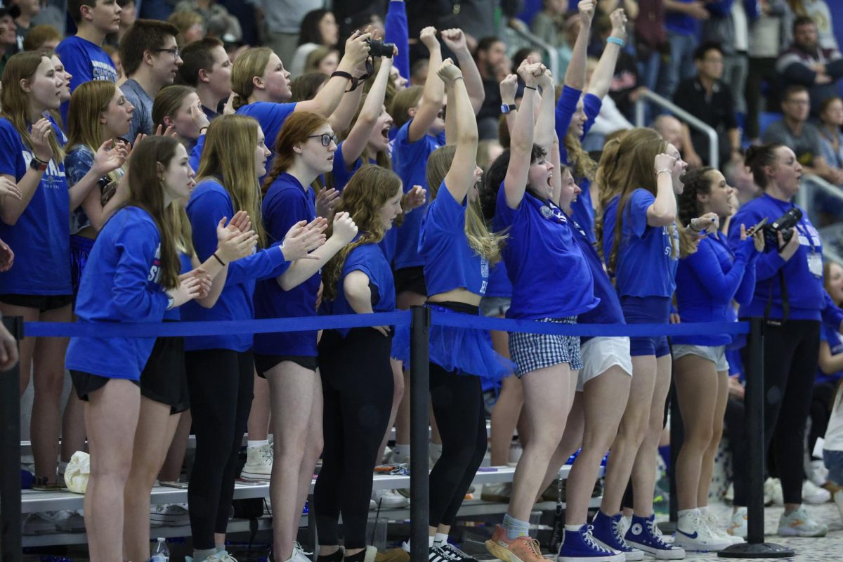 On Feb. 22 the Boys Swimming and Diving team compete at their final Sectional meet moving onto state prelims on Feb 28.