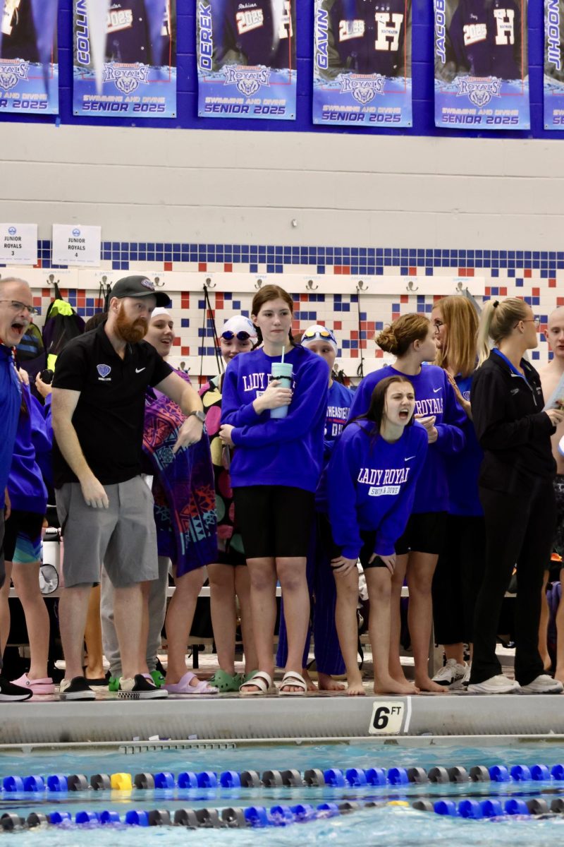 Girls Swim and Dive compete at the Home Reserve Championships