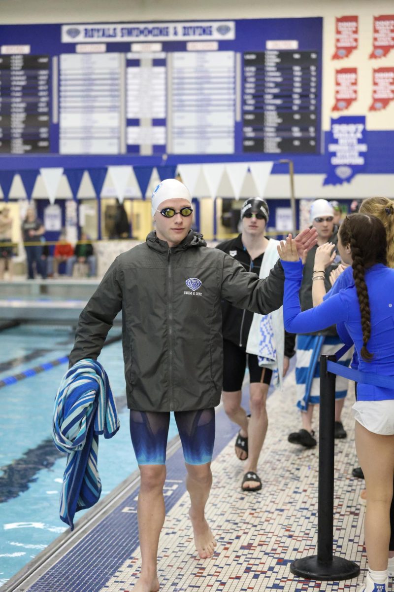 On Feb. 22 the Boys Swimming and Diving team compete at their final Sectional meet moving onto state prelims on Feb 28.
