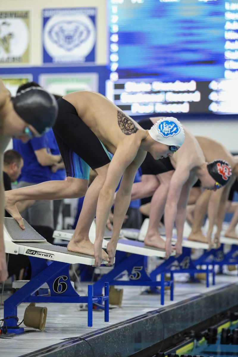 On Feb. 22 the Boys Swimming and Diving team compete at their final Sectional meet moving onto state prelims on Feb 28.