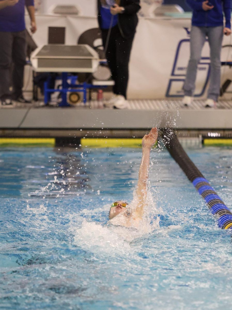 On Feb. 22 the Boys Swimming and Diving team compete at their final Sectional meet moving onto state prelims on Feb 28.