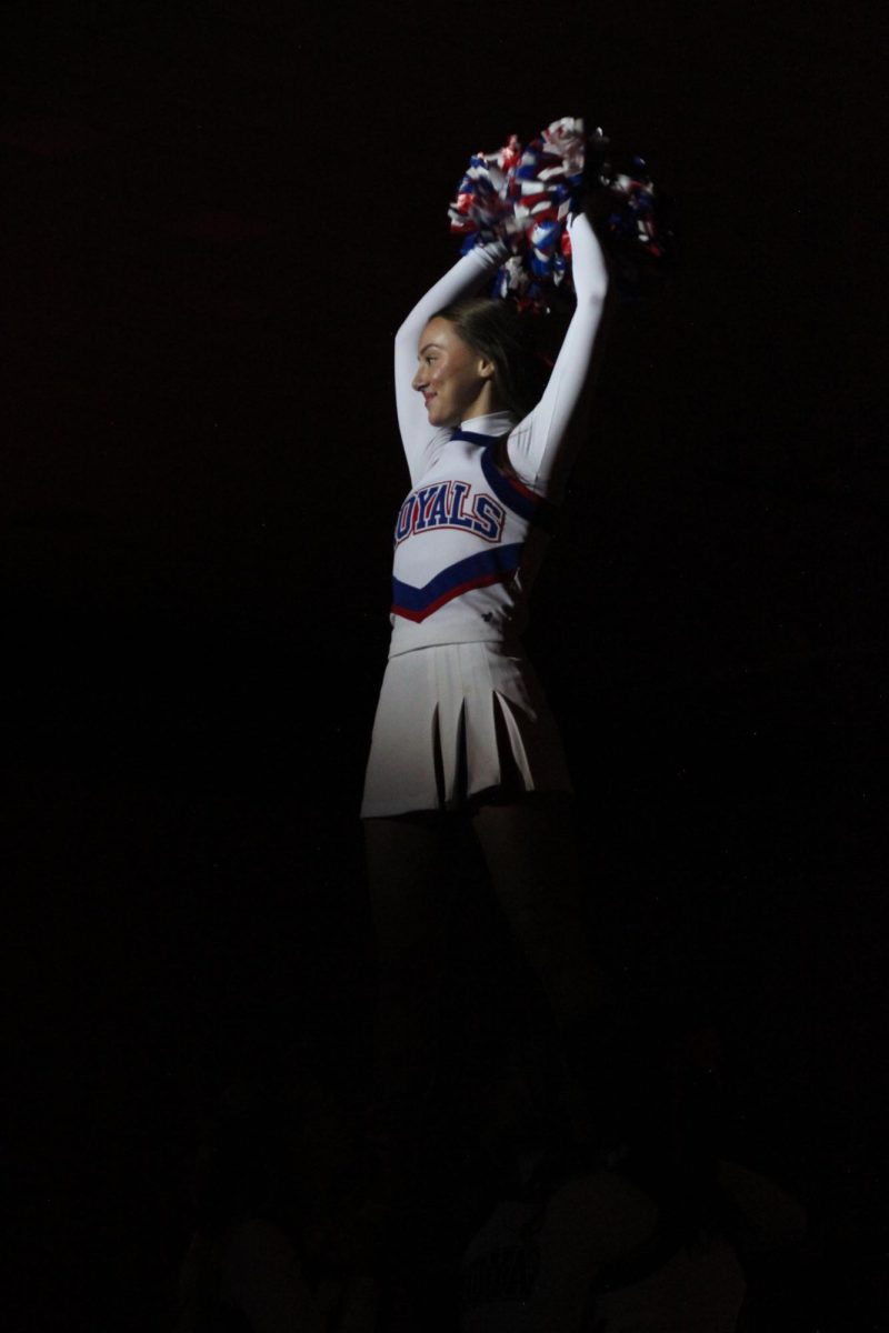 Abby McAllister poses during pregame starting lineups.