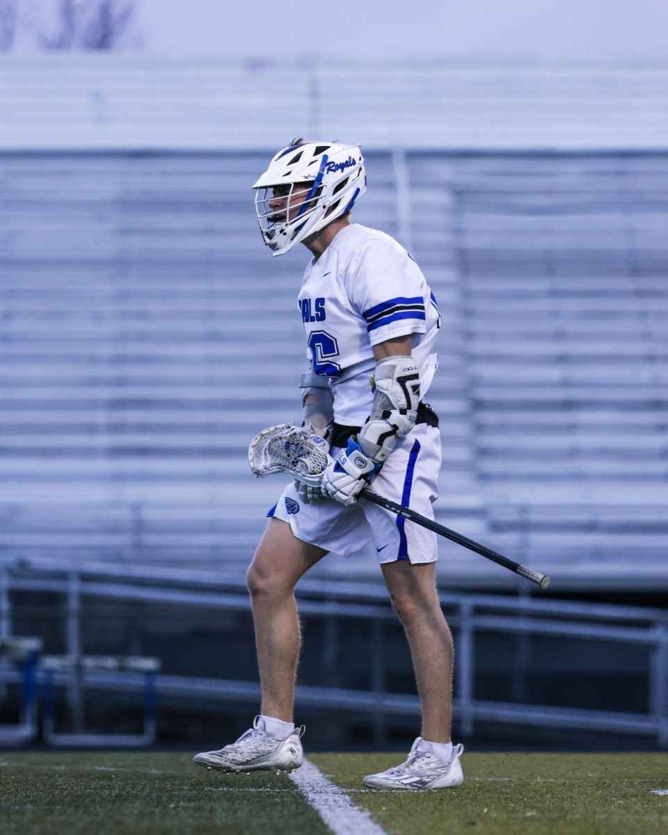 Kyle Jenkins celebrates after scoring a goal against Center Grove on March 19th
