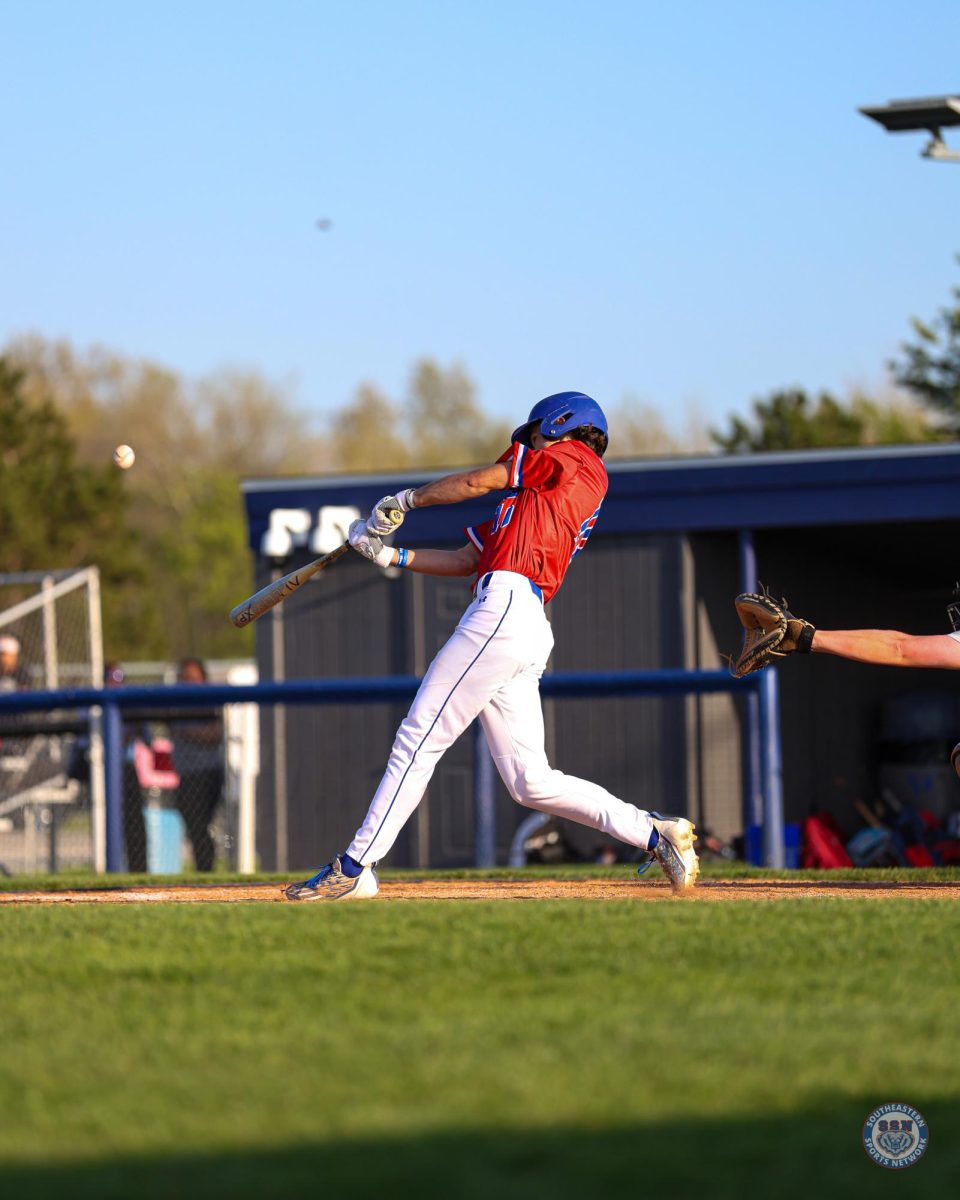 The HSE Baseball team won 11-1 against Lawrence Central at Ken Seitz Field on April 28, 2025.