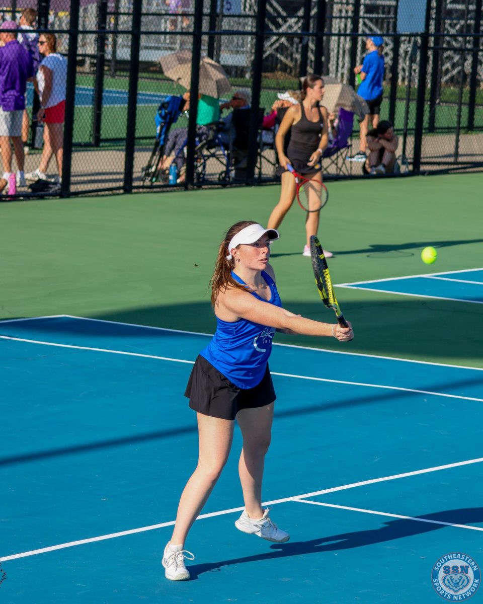 HSE Girls Tennis match against Guerin Catholic on April 28, 2025.
