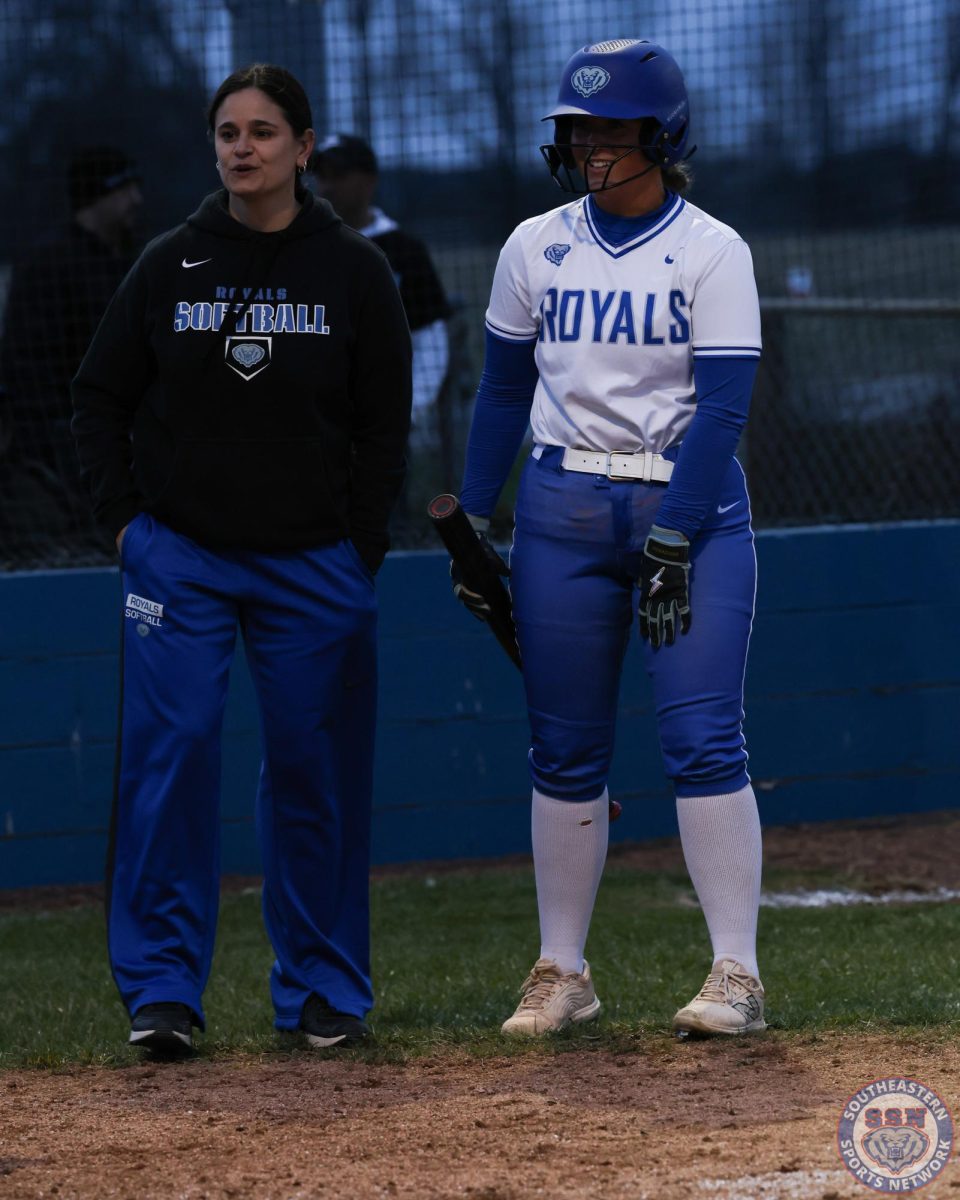 HSE Softball falls to Greenfield Central 4-1 through 7th inning away on April 1st, 2025. 