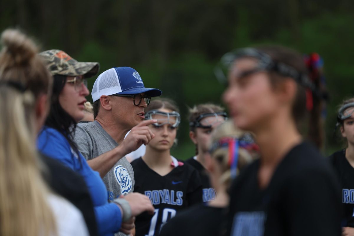 Girls lacrosse falls short to Guerin Catholic 10-12 on April 25th at Guerin Catholic.