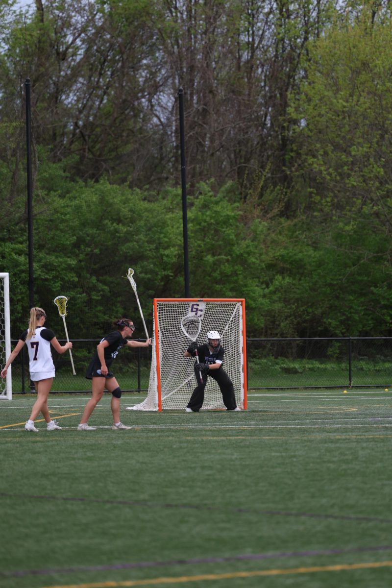 Girls lacrosse falls short to Guerin Catholic 10-12 on April 25th at Guerin Catholic.