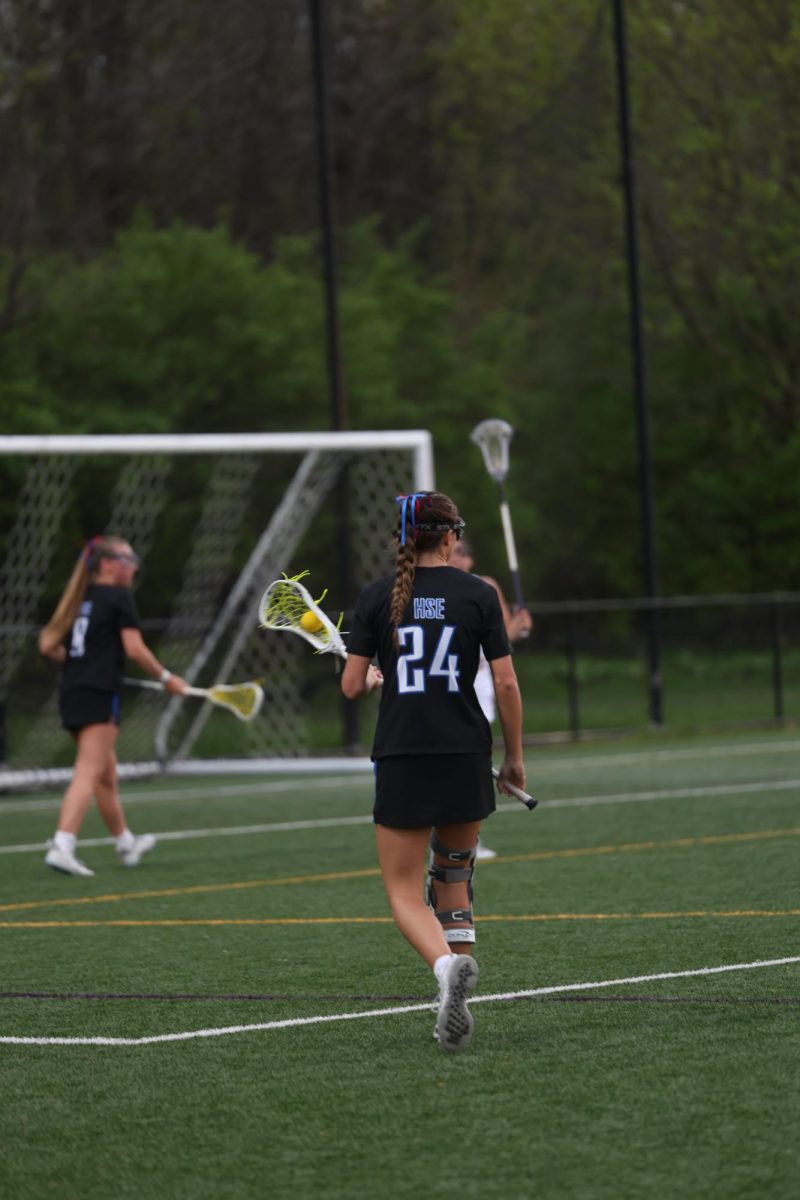 Girls lacrosse falls short to Guerin Catholic 10-12 on April 25th at Guerin Catholic.