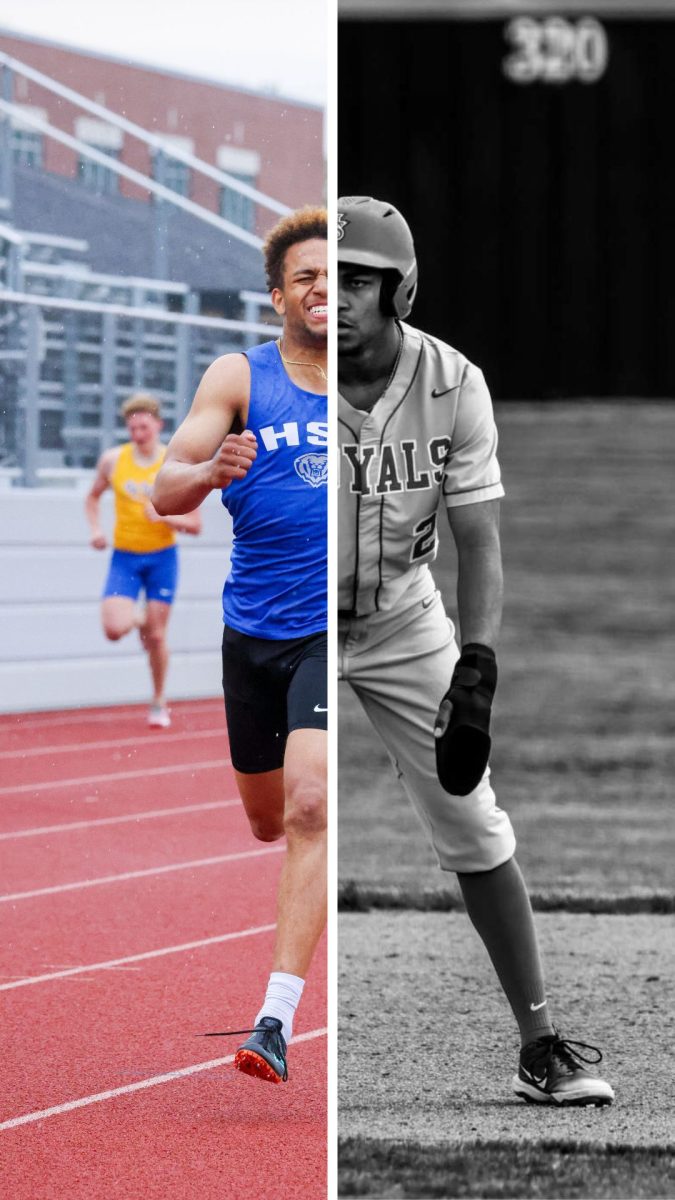 Senior Deacon Lewis competes in both track and baseball in the final season of his high school career.