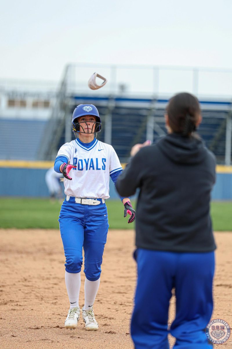 HSE Softball is down 4-1 through the 4th inning against Greenfield Central on April 1st, 2025. 