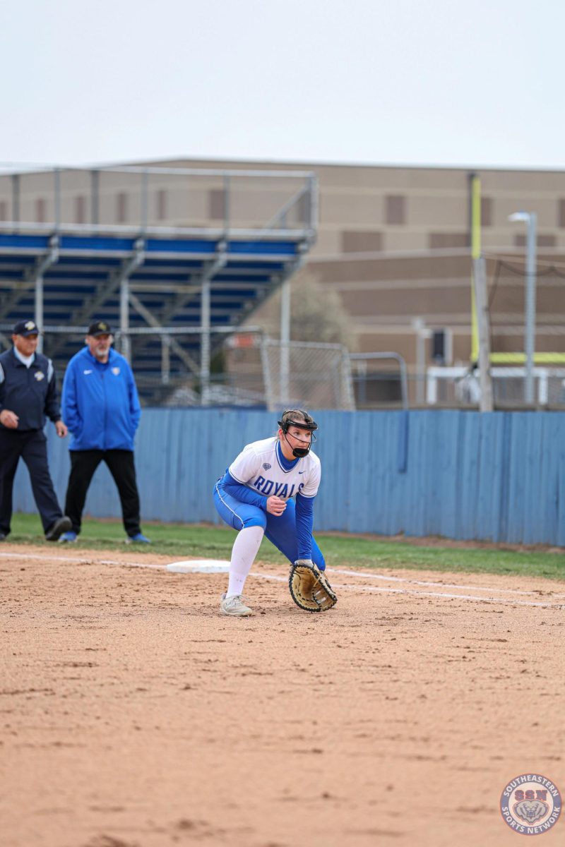 HSE Softball is down 4-1 through the 4th inning against Greenfield Central on April 1st, 2025. 