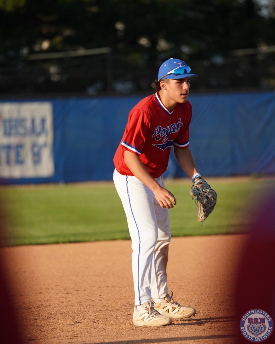The HSE Baseball team won 11-1 against Lawrence Central at Ken Seitz Field on April 28, 2025.