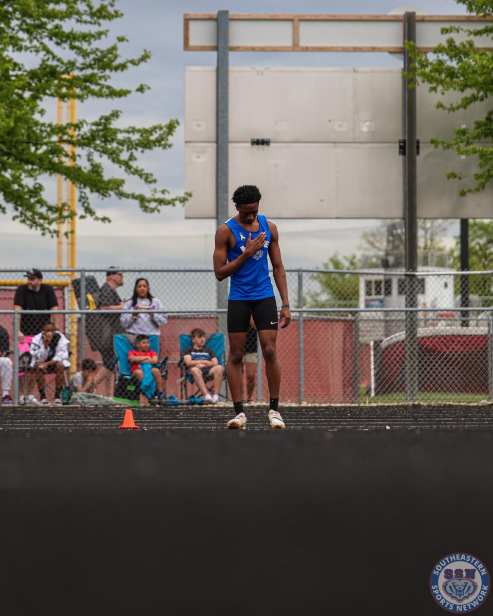 Boys Track and Field competes at Mudsock against the Tigers at Fishers High School on May 2, 2025.