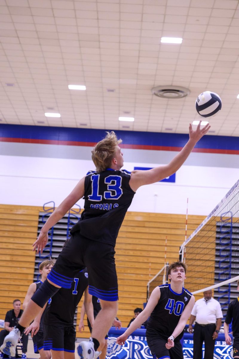The Jv boys volleyball team beats Avon on May 1 at Home.