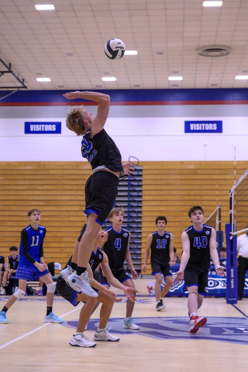 The Jv boys volleyball team beats Avon on May 1 at Home.