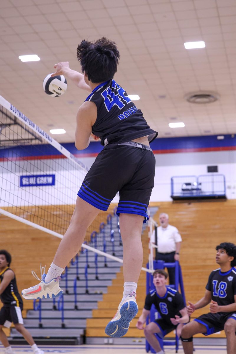 The Jv boys volleyball team beats Avon on May 1 at Home.