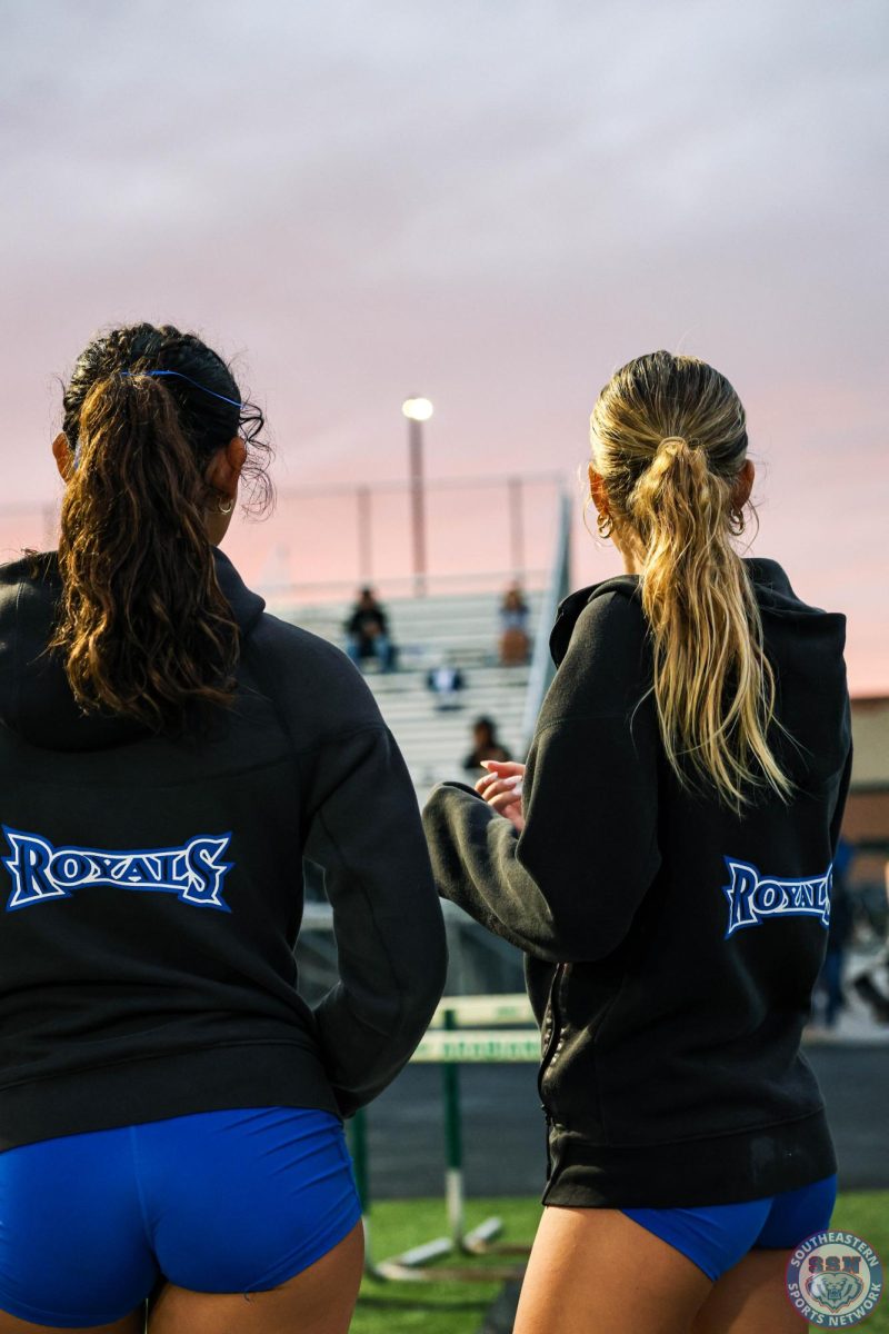 Girls Track and Field competes in the Pendleton Invite at Pendleton Heights High School on April 29th.
