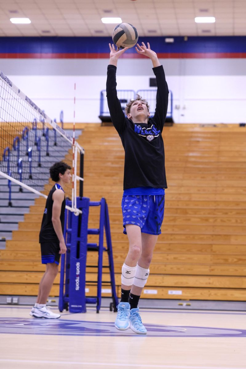 The Jv boys volleyball team beats Avon on May 1 at Home.