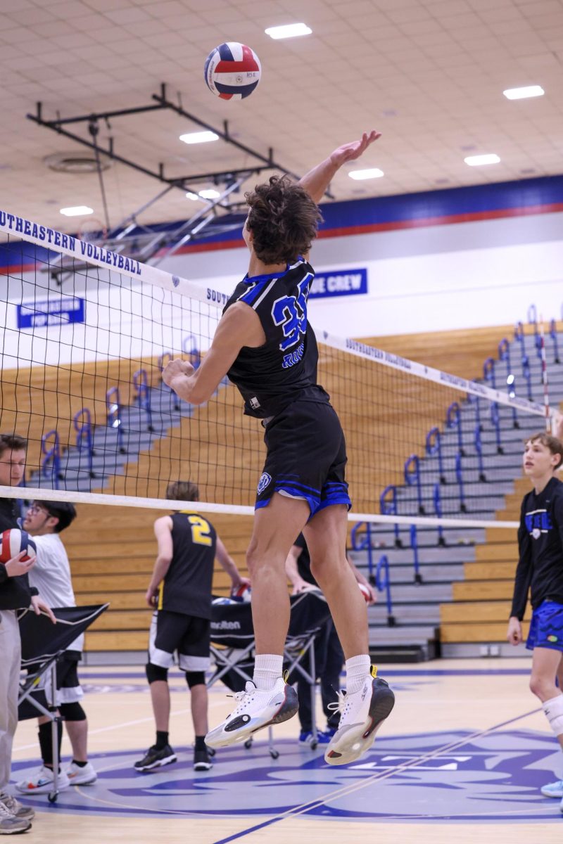 The Jv boys volleyball team beats Avon on May 1 at Home.