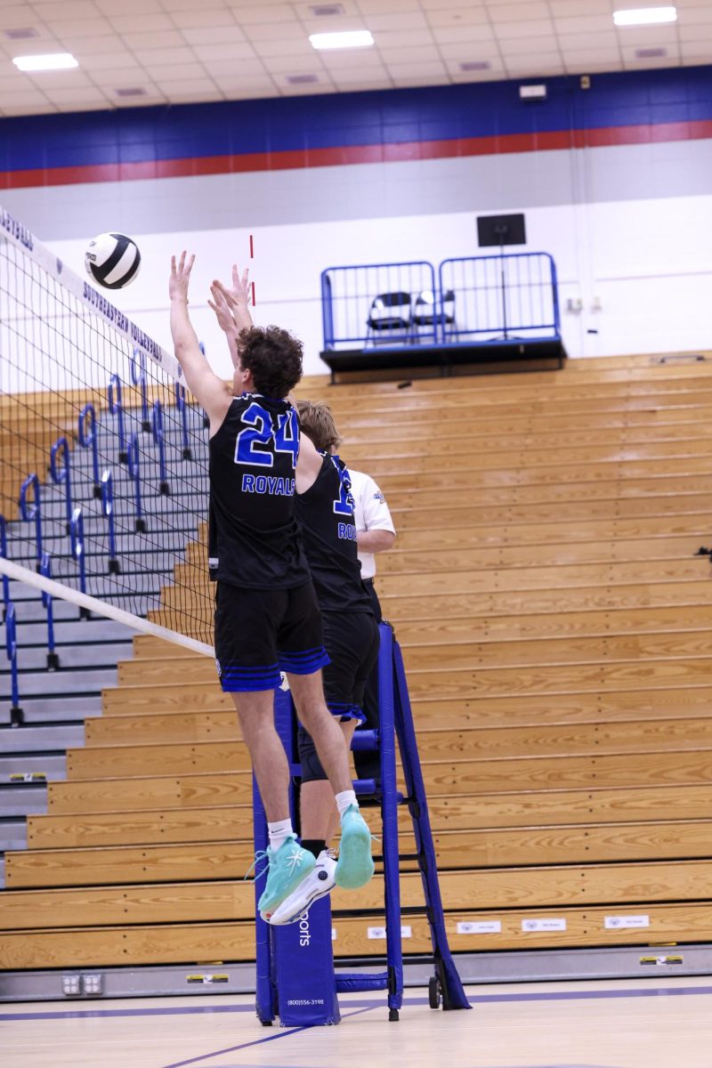 The Jv boys volleyball team beats Avon on May 1 at Home.