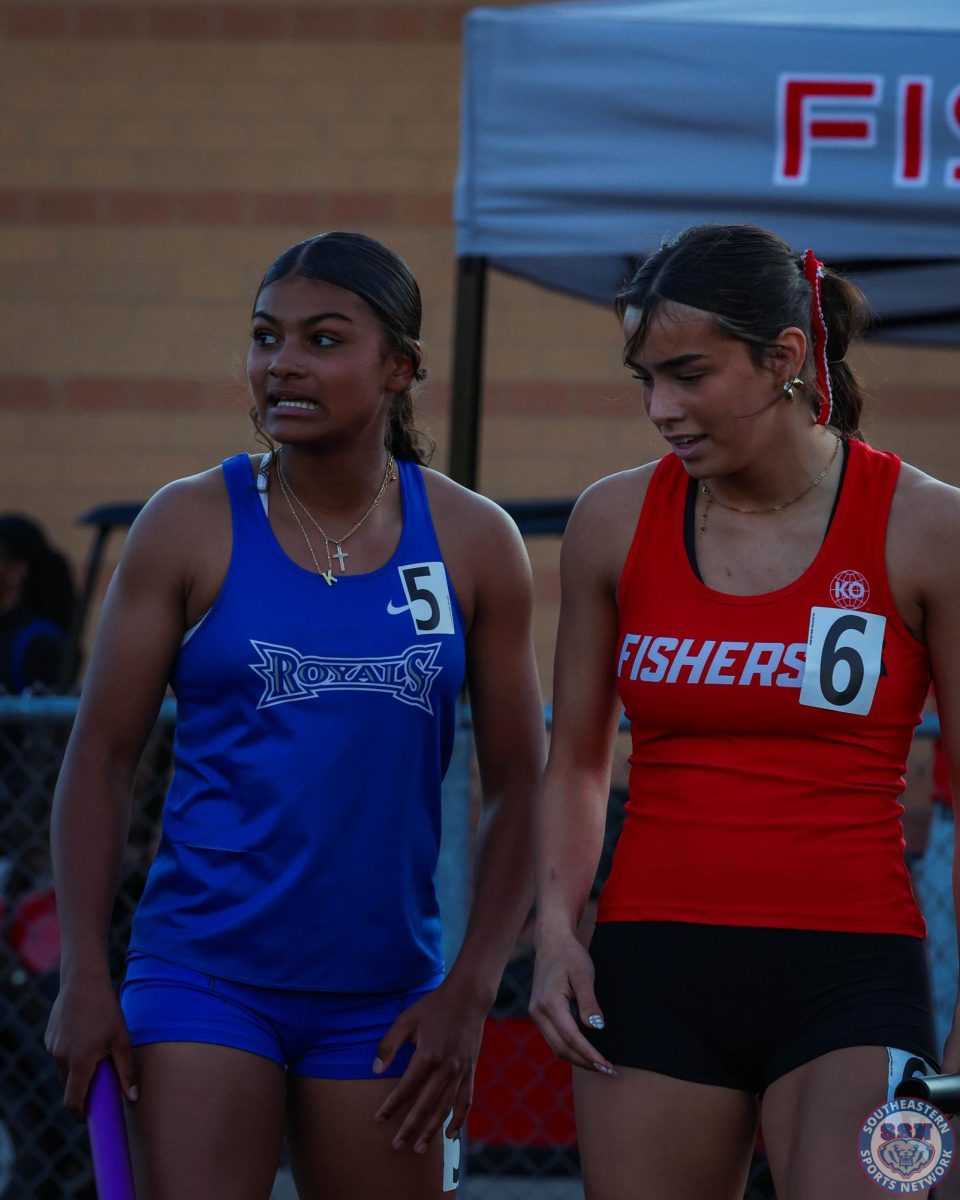 Girls Track and Field compete in the HCC Invite at Fishers High School on May 6, 2025.